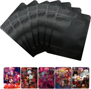 100 Pack 3.5g R.M. Storage Bags, Resealable Candy Bags, Gift Baggies, Stand-up Packaging Pouch