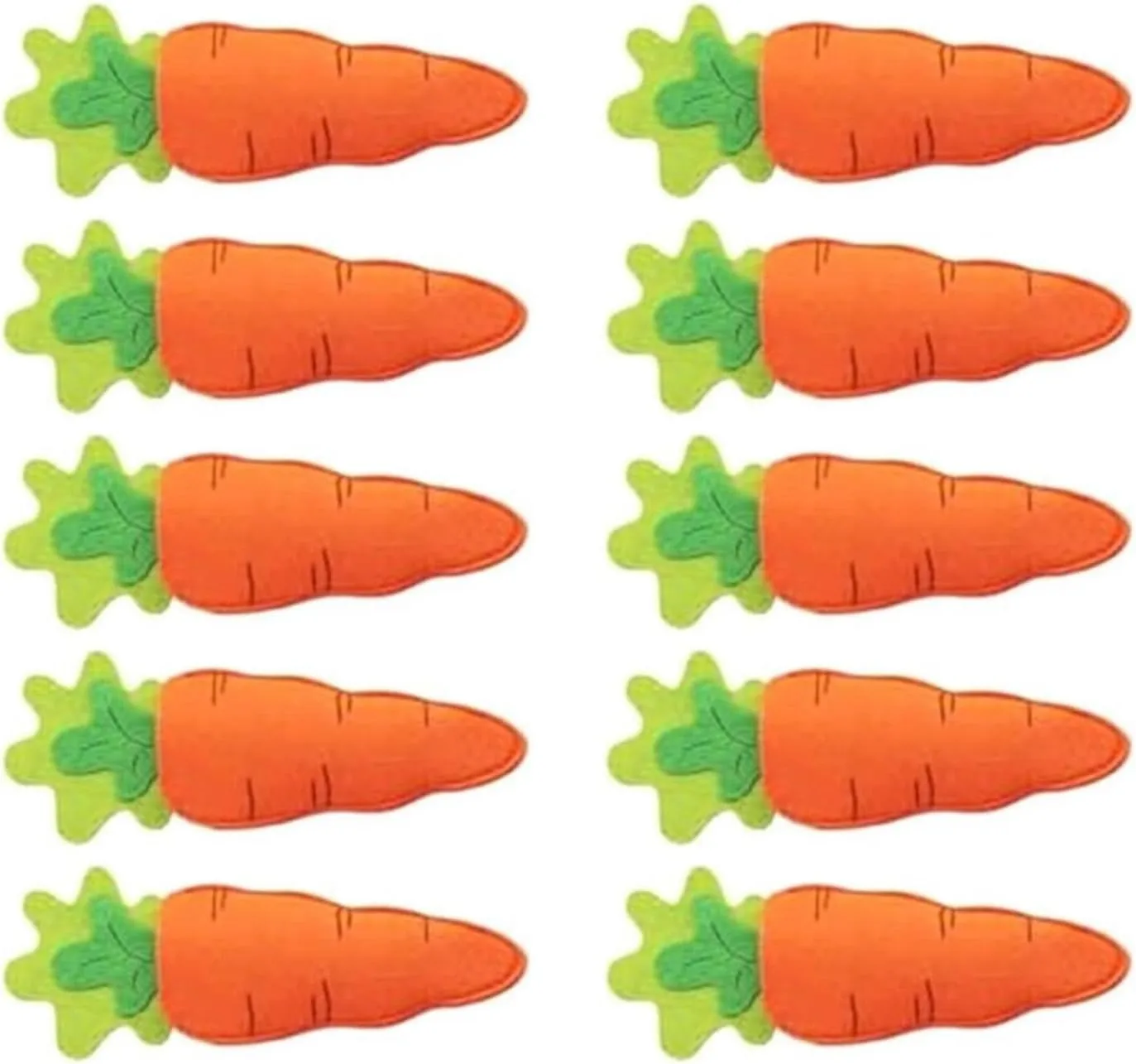 10Pcs Easters Carrot Shape Cutter And Fork Bag Tableware Decorations Pocket Cutlery Bag Silverware Holder Flatware Bag