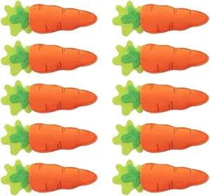 10Pcs Easters Carrot Shape Cutter And Fork Bag Tableware Decorations Pocket Cutlery Bag Silverware Holder Flatware Bag