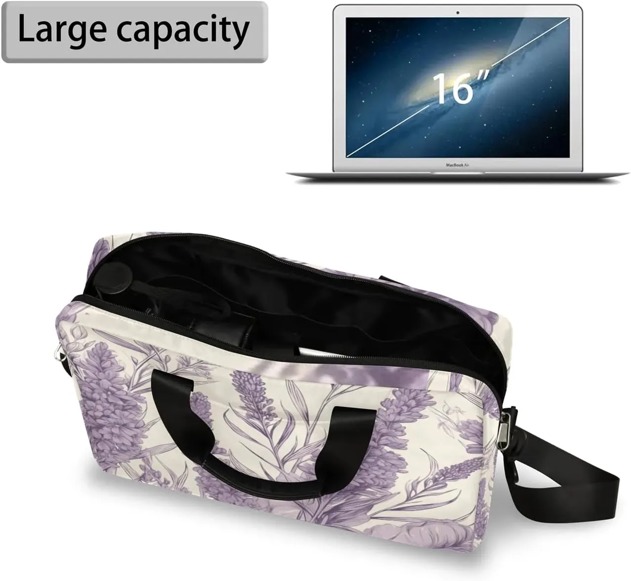 15.7 Inch Laptop Bag Computer Bag for Women Men Laptop Carrying Case with Adjustable Shoulder Strap