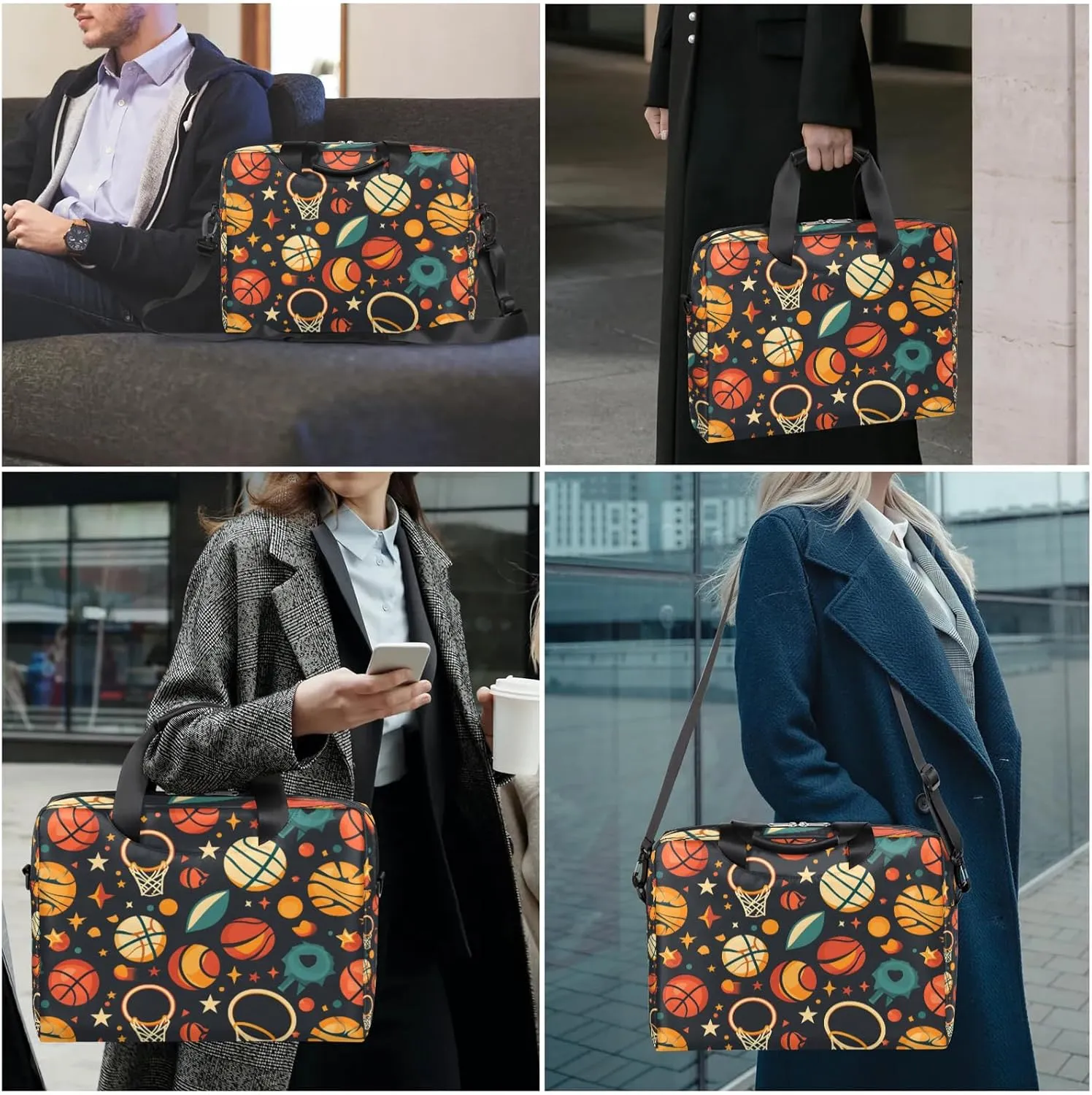15.7 Inch Laptop Bag Computer Bag for Women Men Laptop Carrying Case with Adjustable Shoulder Strap