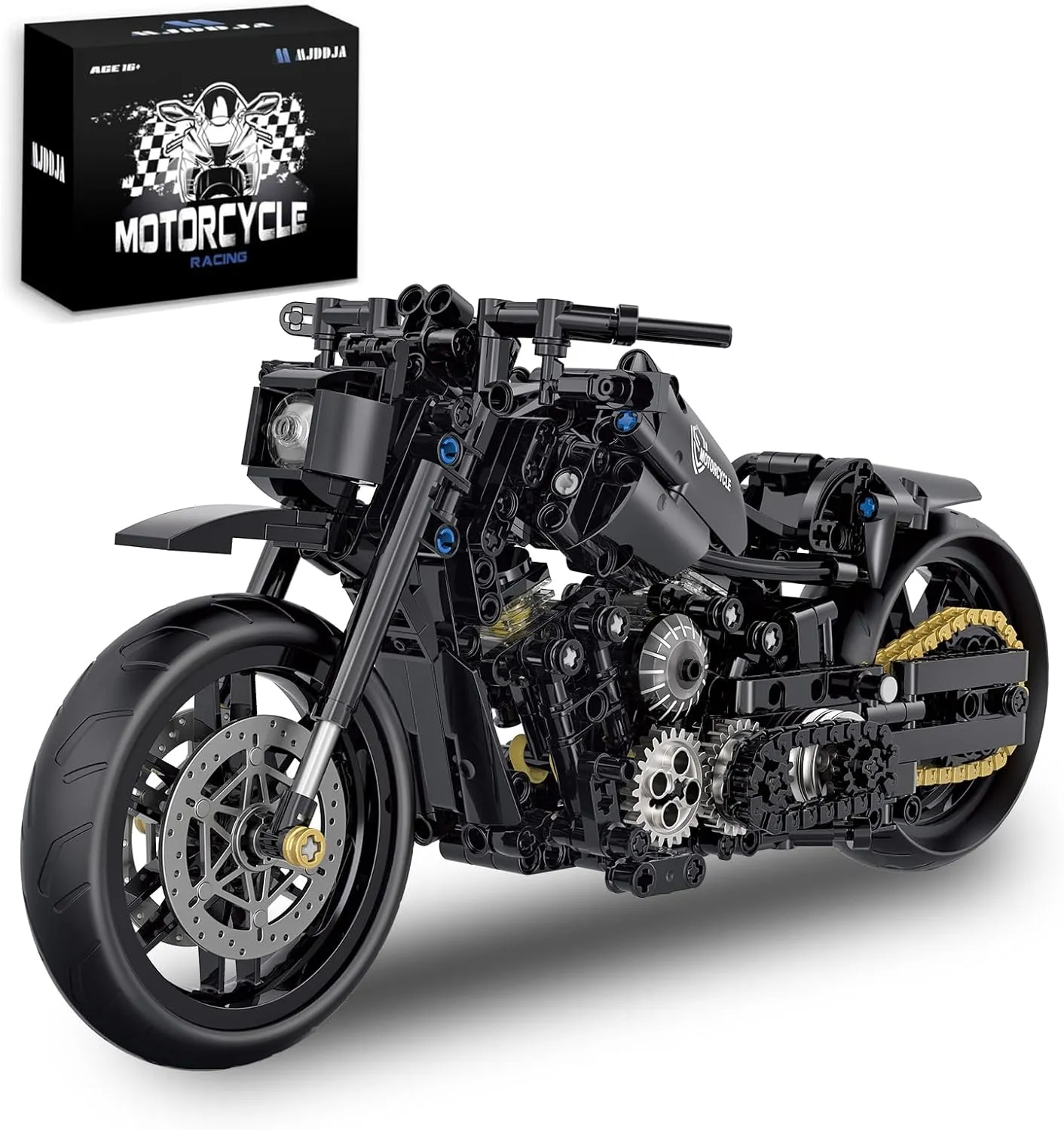 1:8 Motorcycle Building Set for Adults, Building Blocks for Adults, Collectible Toy for 14 15 16  Years Old Boys, Teenage Boys Gifts on Birthday(579PCS)