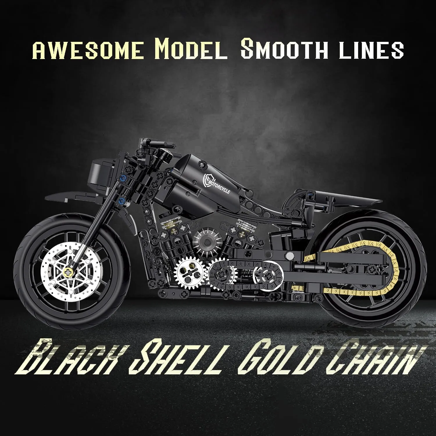 1:8 Motorcycle Building Set for Adults, Building Blocks for Adults, Collectible Toy for 14 15 16  Years Old Boys, Teenage Boys Gifts on Birthday(579PCS)