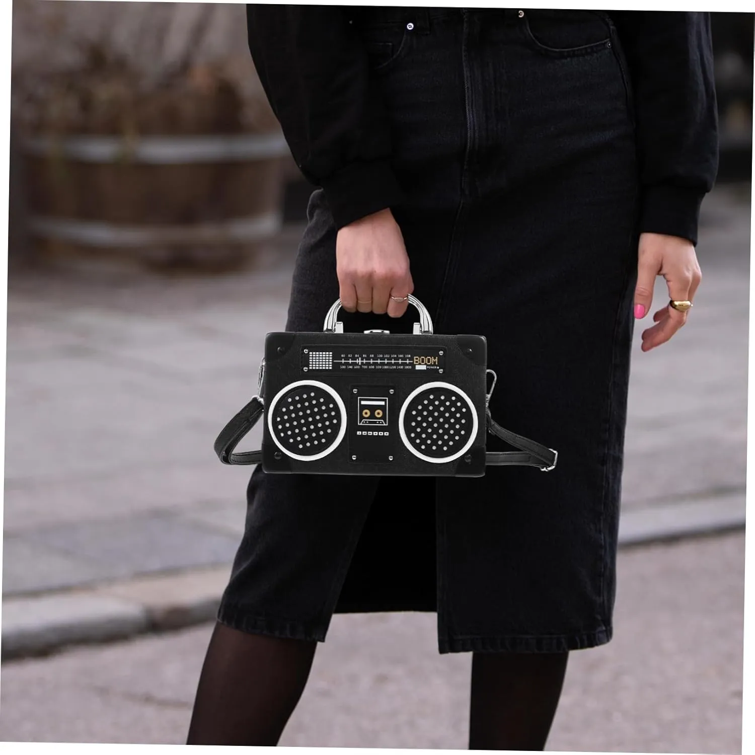 1pc Shoulder Bags Female Shoulder Sling Bag Handle Crossbody Tote Fashion Messenger Fashion Radio Shape