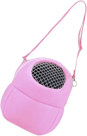 1Pc Small Pet Crossbody Carrier Bag for Hamsters Portable Breathable Lightweight Pouch for Travel Home Use Durable Comfortable Plush Design for Hamster Owners