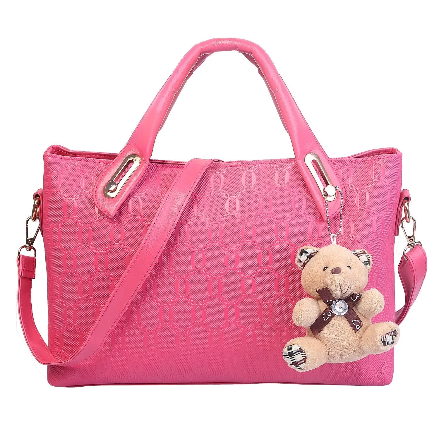 1Set/4Pcs Women Leather Handbag Lady Shoulder Bags Tote Satchel Purse Card Holder