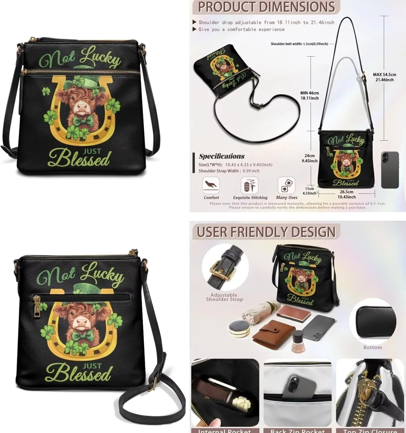 2 Pcs Bucket Bags Set for Women Trendy Satchel Purses for Women Crossbody Wristlet Purses for Women