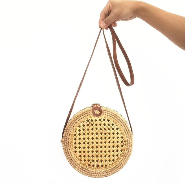 2019 new women's shoulder bag bamboo