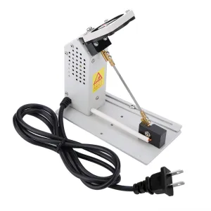 220V Electro-Thermal Manual Hot Cutting Machine for Clothing, Luggage Bags, Zipper, Hot Knife Thermal Blade(US Plug)