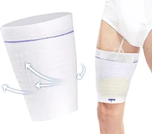 3PCS Catheter Bag Holder Fabric Catheter Sleeves Urine Bag Holder - Fix Catheter Sleeves Stay in Place Foley Catheter Leg Bag Holder for Men or Women Wheelchairs (Pack of 3) (X-Large)
