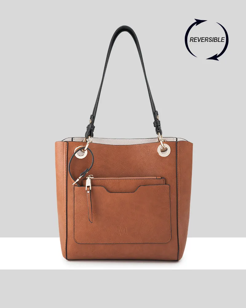 4 in 1 Reversible Tote, Crossbody Bag & Zip Purse