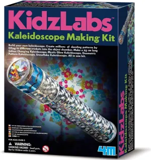 4M Kidz Labs Kaleidoscope Making Kit, Science and Activity Kit for Boys and Girls Ages 8 and Above, STEM Kit