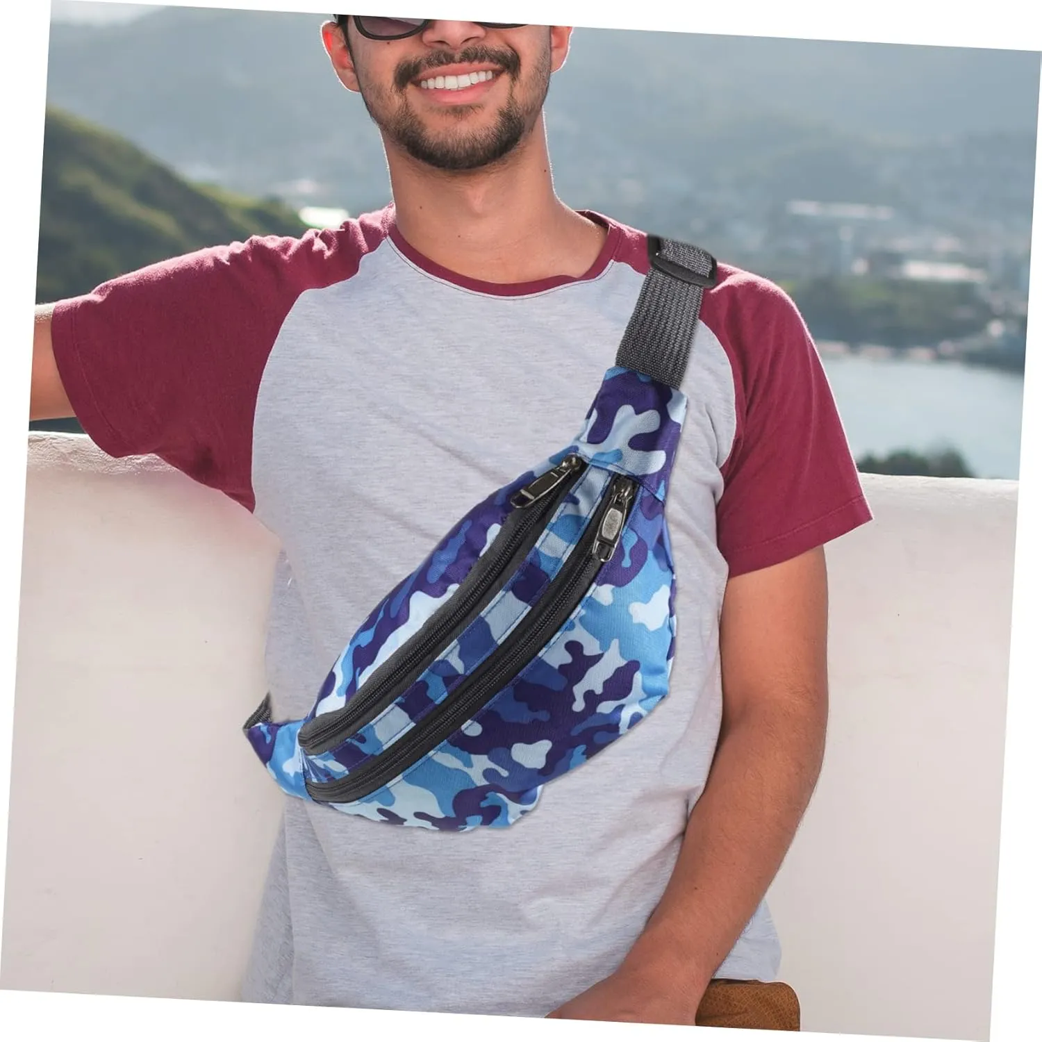 4pcs Pack Satchel Man Bag for Men Crossbody Mens Crossbody Kids Purses Cross Shoulder Bag Men Crossbody Waist Bags Sash Bags for Women Crossbody Water Proof Men's Wallet Metal