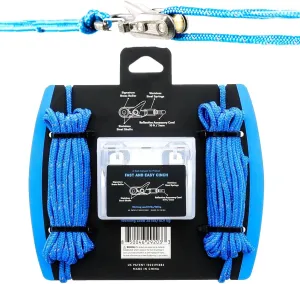 6-Pack Paracord Rope with Roller Cam Lock | Heavy-Duty Secure Tie-Down for Camping, Boating & Backpacking | Includes Accessory Cord   Carry Case