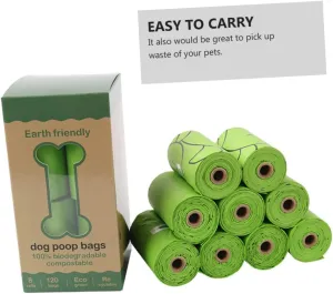 6-pack Pet Litter Bag Full Degradation Ideal for Dog Waste and Home Cleanup