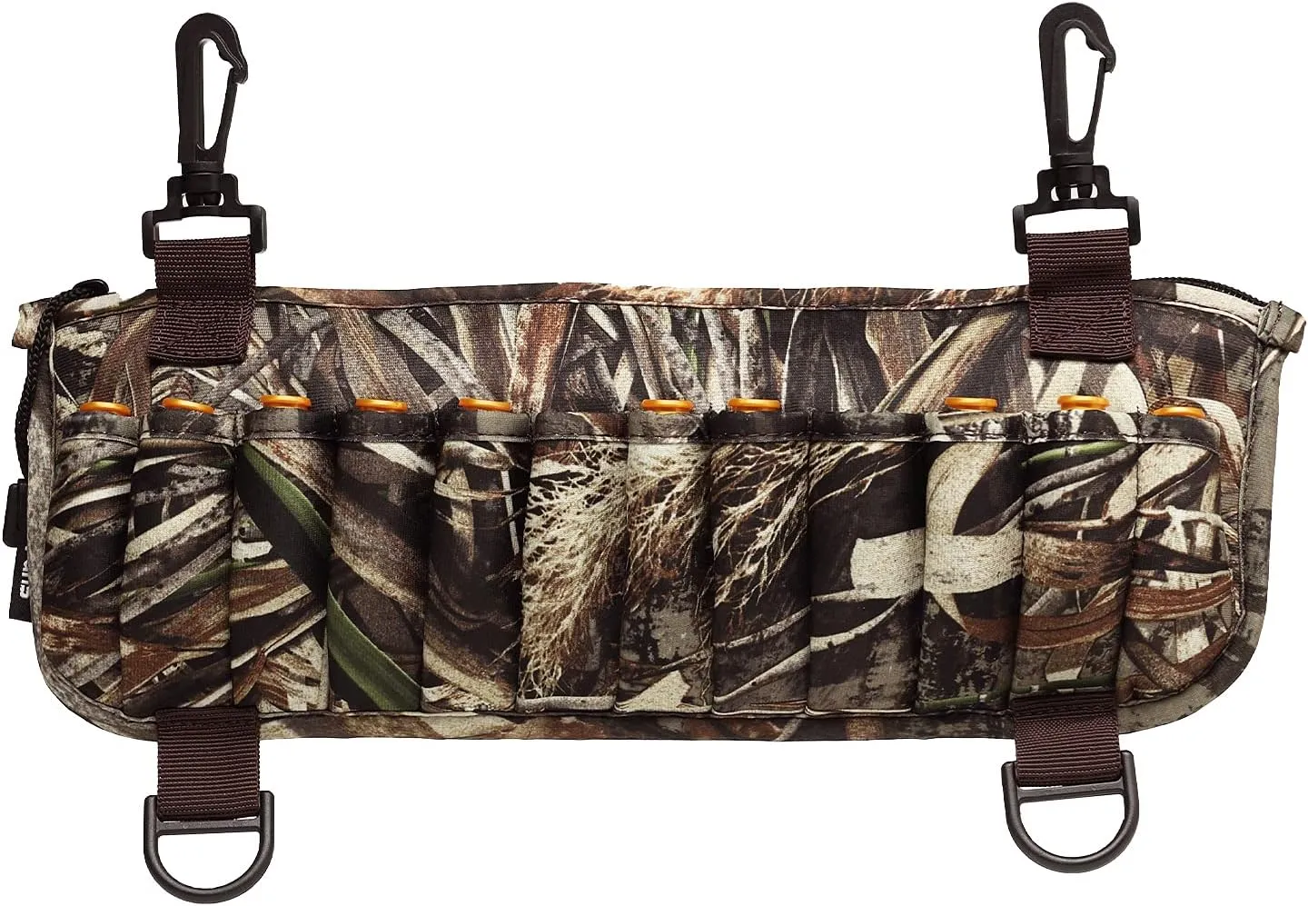 8 Fans Waders Shell Holder,Realtree Max-5 Camo Neoprene Wader Shell Clip with 24 Shell Loops for Marsh Duck Hunting