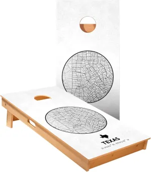 ACA Star Series Cornhole Boards | Texas State Map Design | Regulation Size Outdoor Corn Hole Game