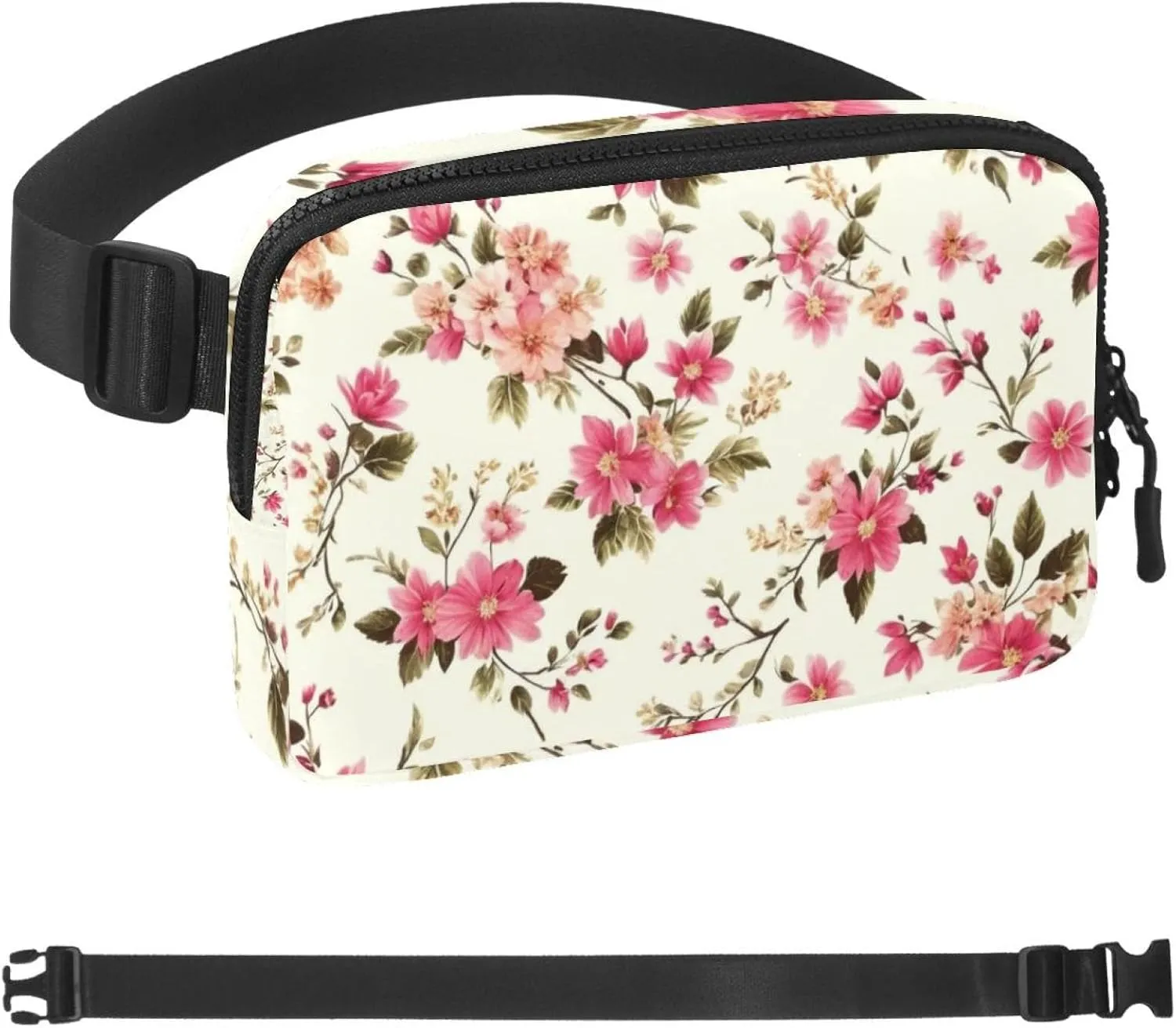 Aesthetic Butterfly Belt Bag for Men and Women Fanny Pack,Belt Bag with Adjustable Strap,Fashion Crossbody Everywhere Belt Bag for Travel Outdoors Running Hiking, 1.5x9.0x5.9in/4x23x15cm
