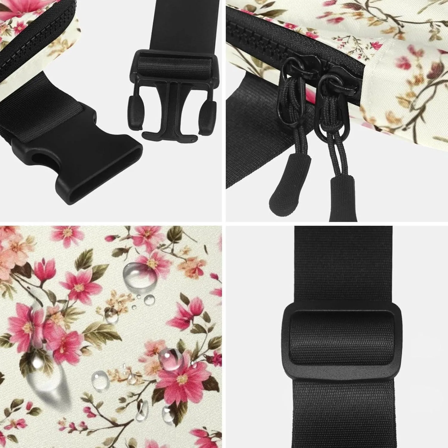 Aesthetic Butterfly Belt Bag for Men and Women Fanny Pack,Belt Bag with Adjustable Strap,Fashion Crossbody Everywhere Belt Bag for Travel Outdoors Running Hiking, 1.5x9.0x5.9in/4x23x15cm