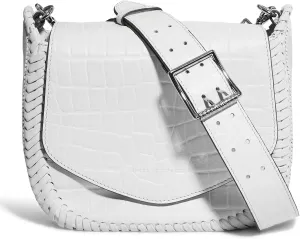 Aimee Kestenberg All For Love Saddle Crossbody Bag for Women - Small Leather Crossbody Purse - Adjustable & Removable Strap