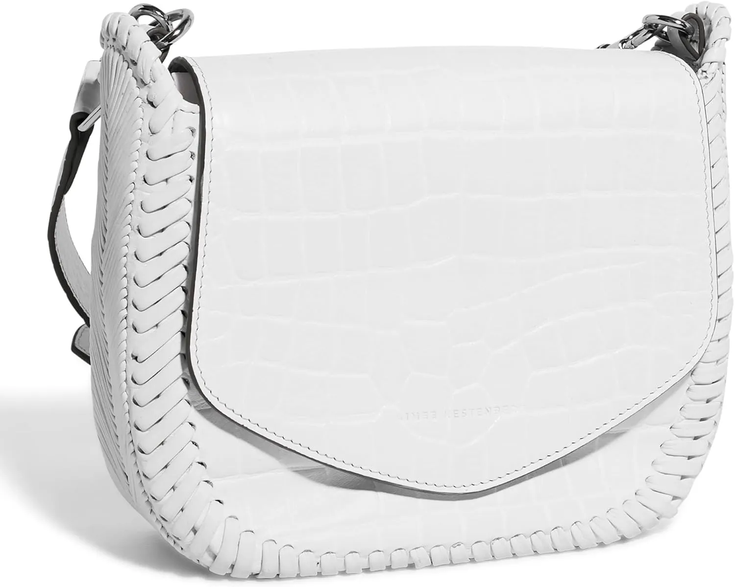 Aimee Kestenberg All For Love Saddle Crossbody Bag for Women - Small Leather Crossbody Purse - Adjustable & Removable Strap