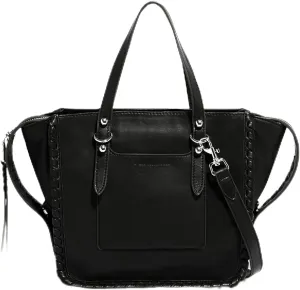 Aimee Kestenberg Casablanca Medium Tote Bag for Women - Shoulder Leather Tote Purse Handbag with Zipper & Pockets - Aqua
