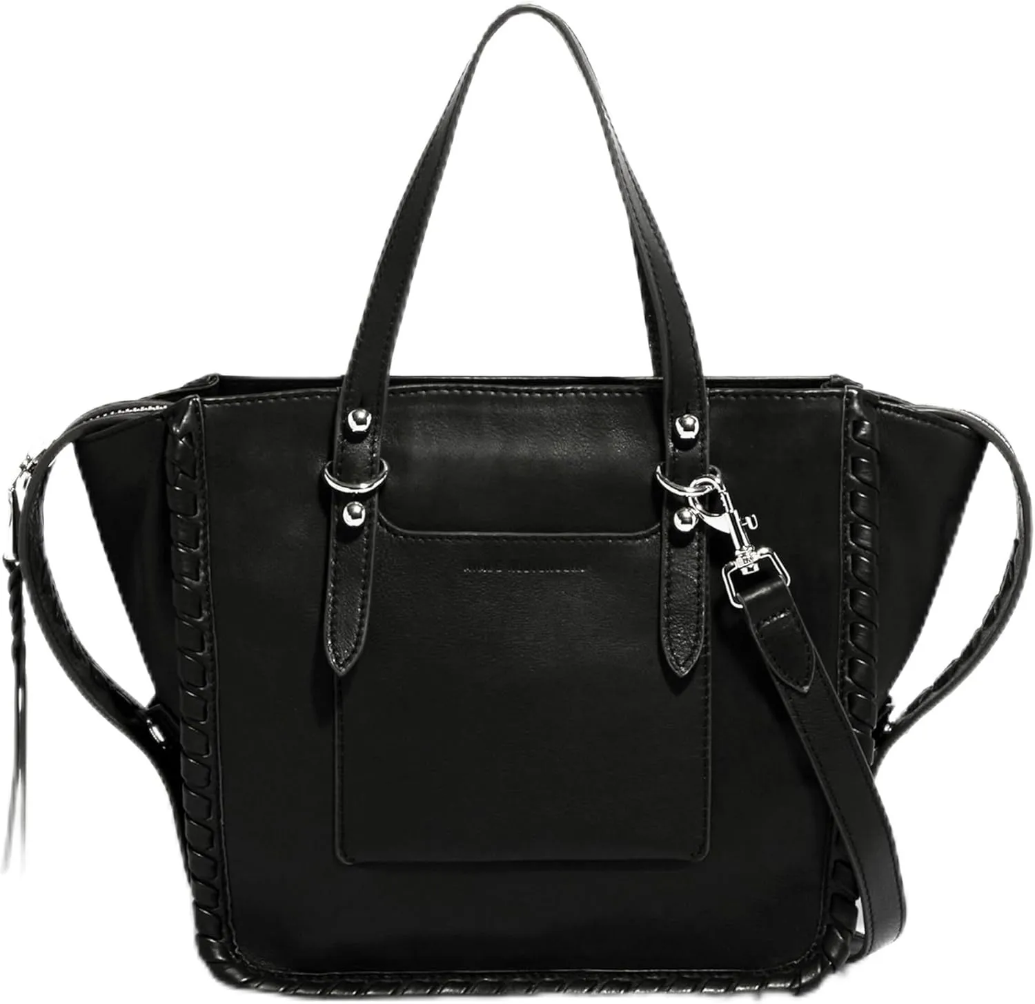 Aimee Kestenberg Casablanca Medium Tote Bag for Women - Shoulder Leather Tote Purse Handbag with Zipper & Pockets - Aqua