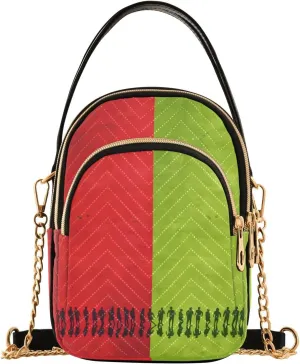 ALAZA Quilted Crossbody Bags for Women,A Football Operation Board Women's Crossbody Handbags Small Travel Purses Phone Bag