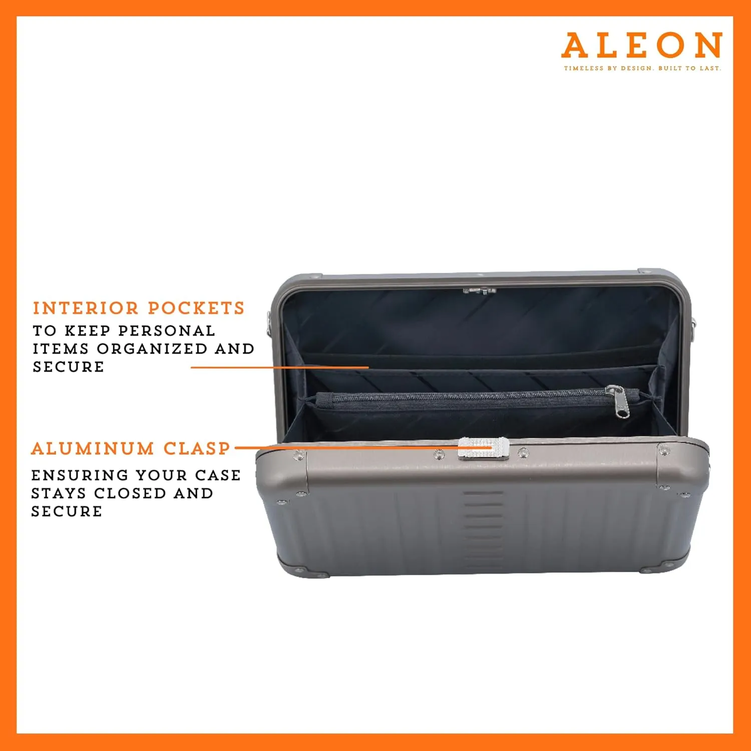 Aleon Aluminum Crossbody Personal Case for Women and Men - Stylish Over Shoulder Bag & Crossbody Sling