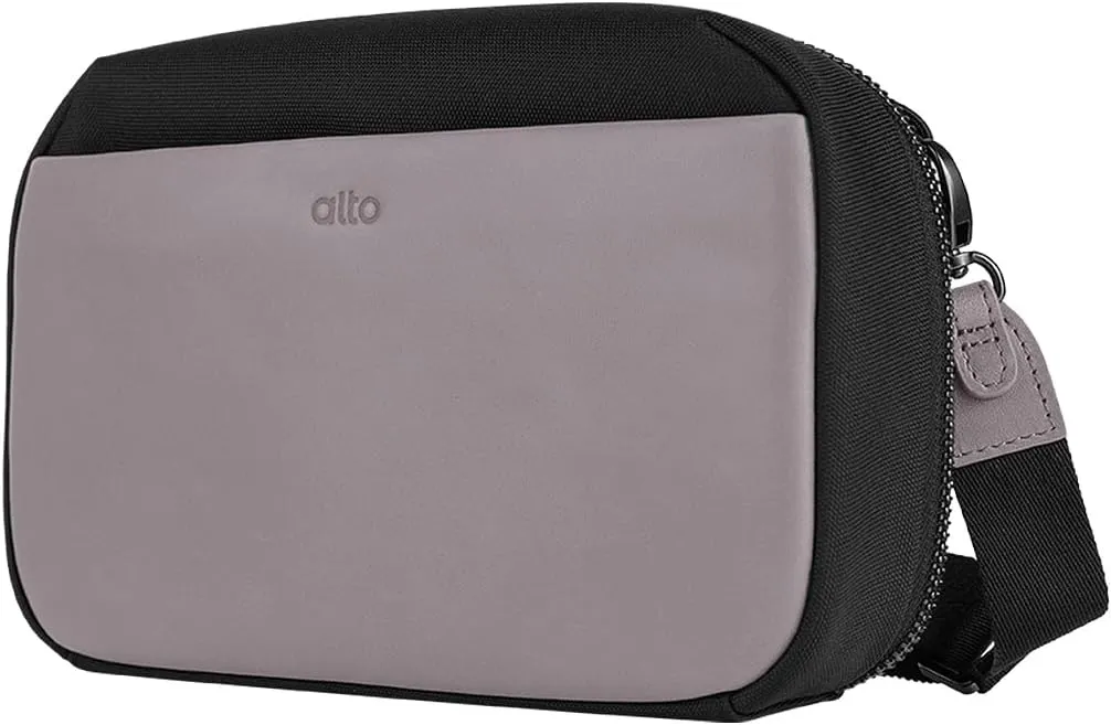 alto Italian Leather Crossbody Travel Bag, Electronics Organizer Case, Portal Electronic Tech Pouch for Essenials Storage