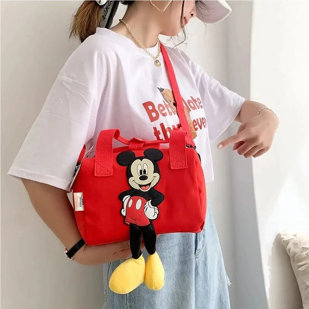 AM0092 Cartoon Print Sling Single Pocket Crossbody Messenger Shoulder Duffle Bags
