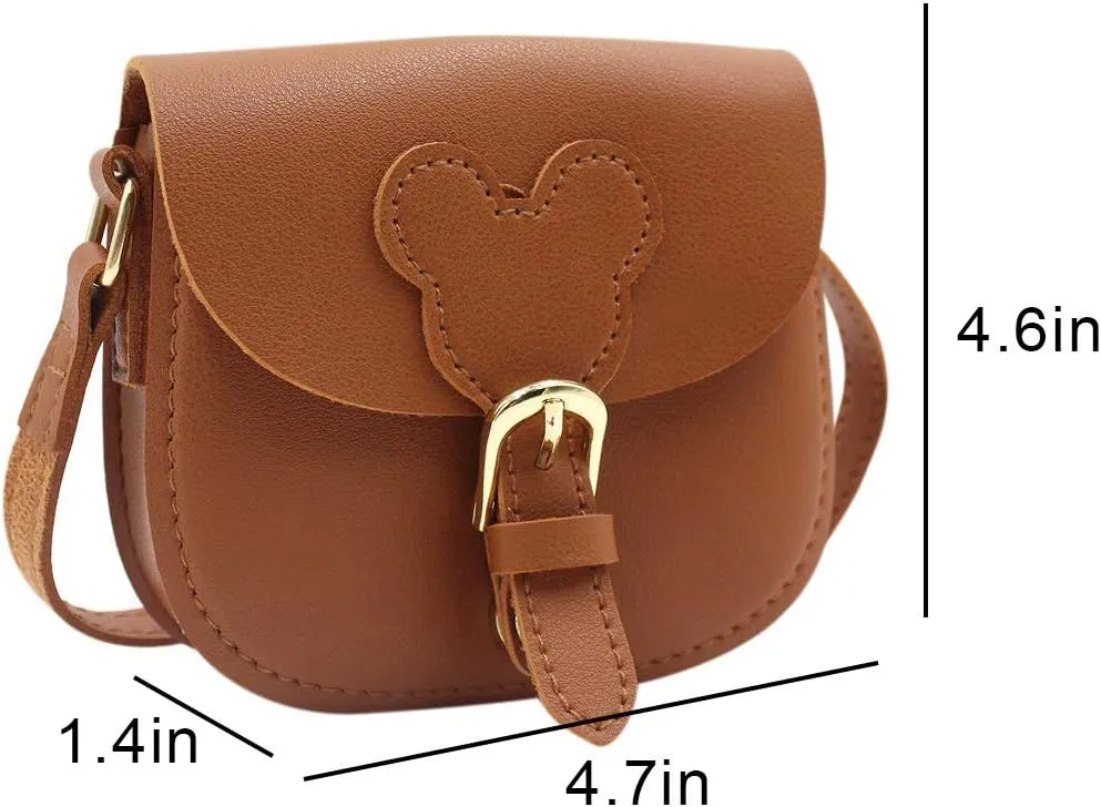 ANKOMINA Little Girls Purse Cute Leather Crossbody Bag Mini Shoulder Bag for Kids,Toddler