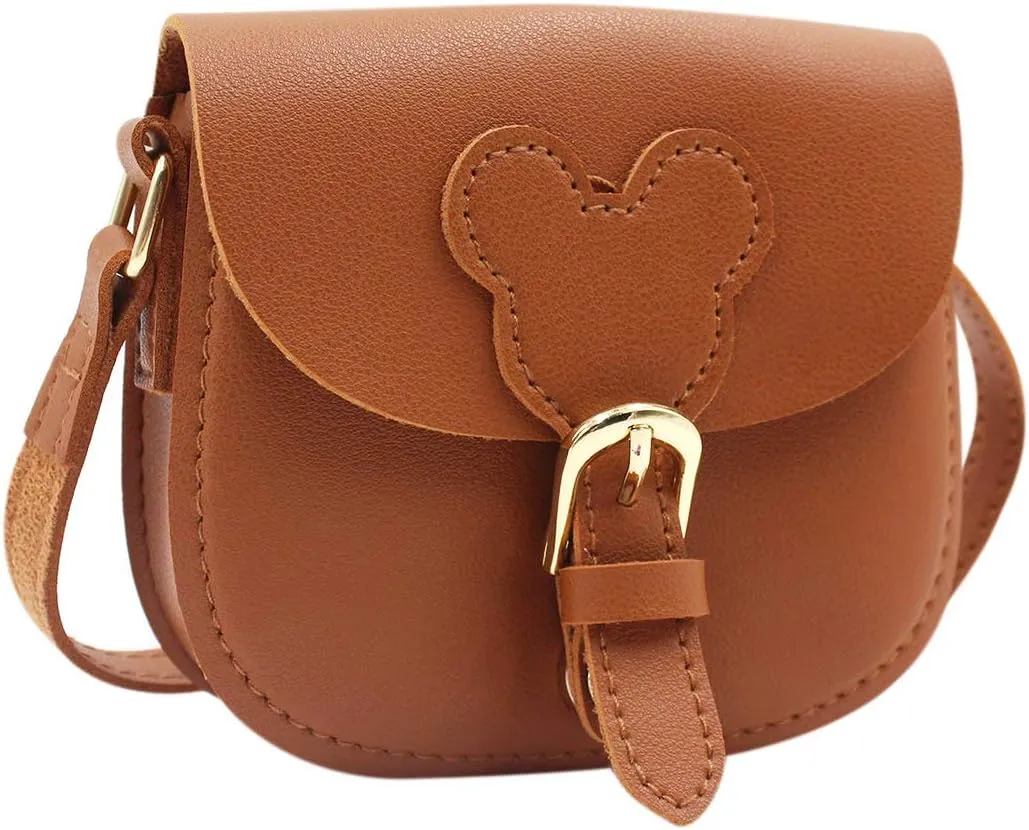 ANKOMINA Little Girls Purse Cute Leather Crossbody Bag Mini Shoulder Bag for Kids,Toddler