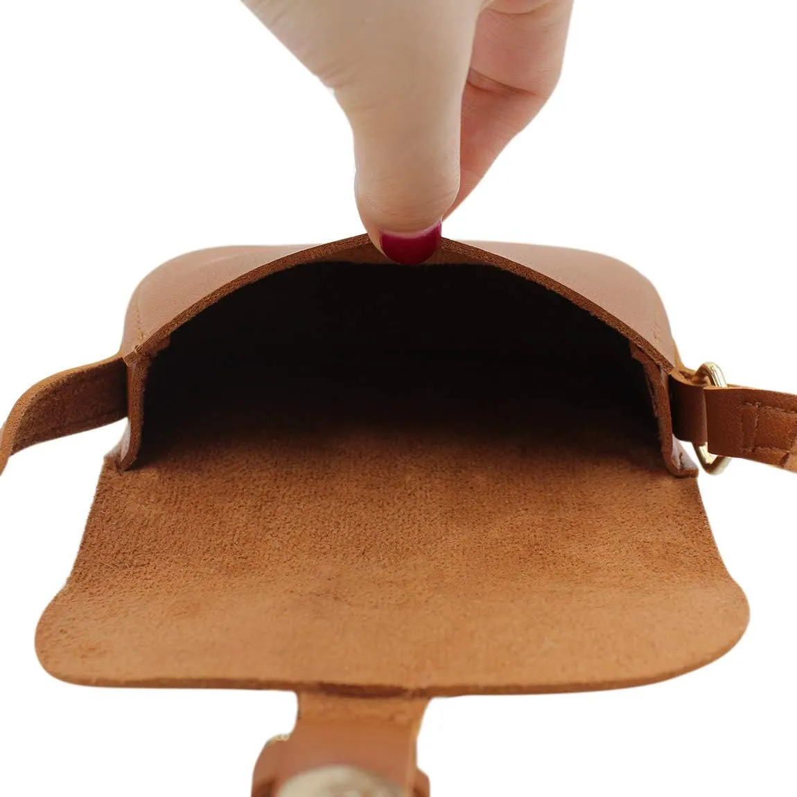 ANKOMINA Little Girls Purse Cute Leather Crossbody Bag Mini Shoulder Bag for Kids,Toddler