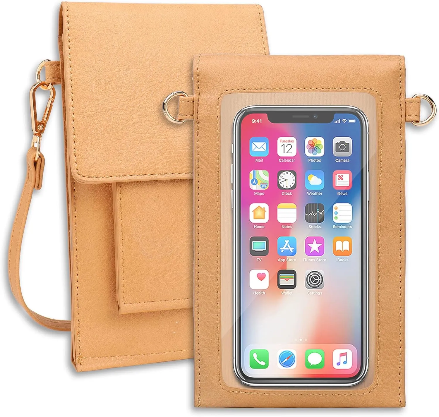 AnsTOP Small Crossbody Bag for Women - Phone Purse Crossbody Cell Phone Purse for Women with 2 Strap