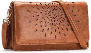 APHISON Crossbody Bags For Women,Wristlet Wallet Phone Purse Shoulder handbags Multi-Function Small RFID Clutch Card Holder