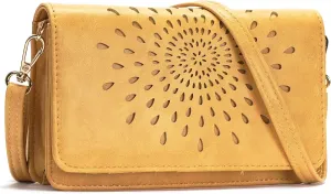 APHISON Crossbody Bags For Women,Wristlet Wallet Phone Purse Shoulder handbags Multi-Function Small RFID Clutch Card Holder