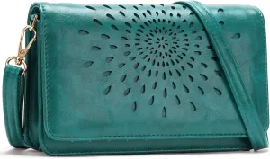 APHISON Crossbody Bags For Women,Wristlet Wallet Phone Purse Shoulder handbags Multi-Function Small RFID Clutch Card Holder