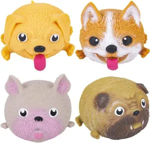 ArtCreativity Dog Squeeze Toys, Set of 4, Cute Stress Relief Toy for Kids and Adults, Dog Party Favors, Calming Sensory Toys for Autism, Goodie Bag Fillers, Stocking Stuffers for Boys and Girls