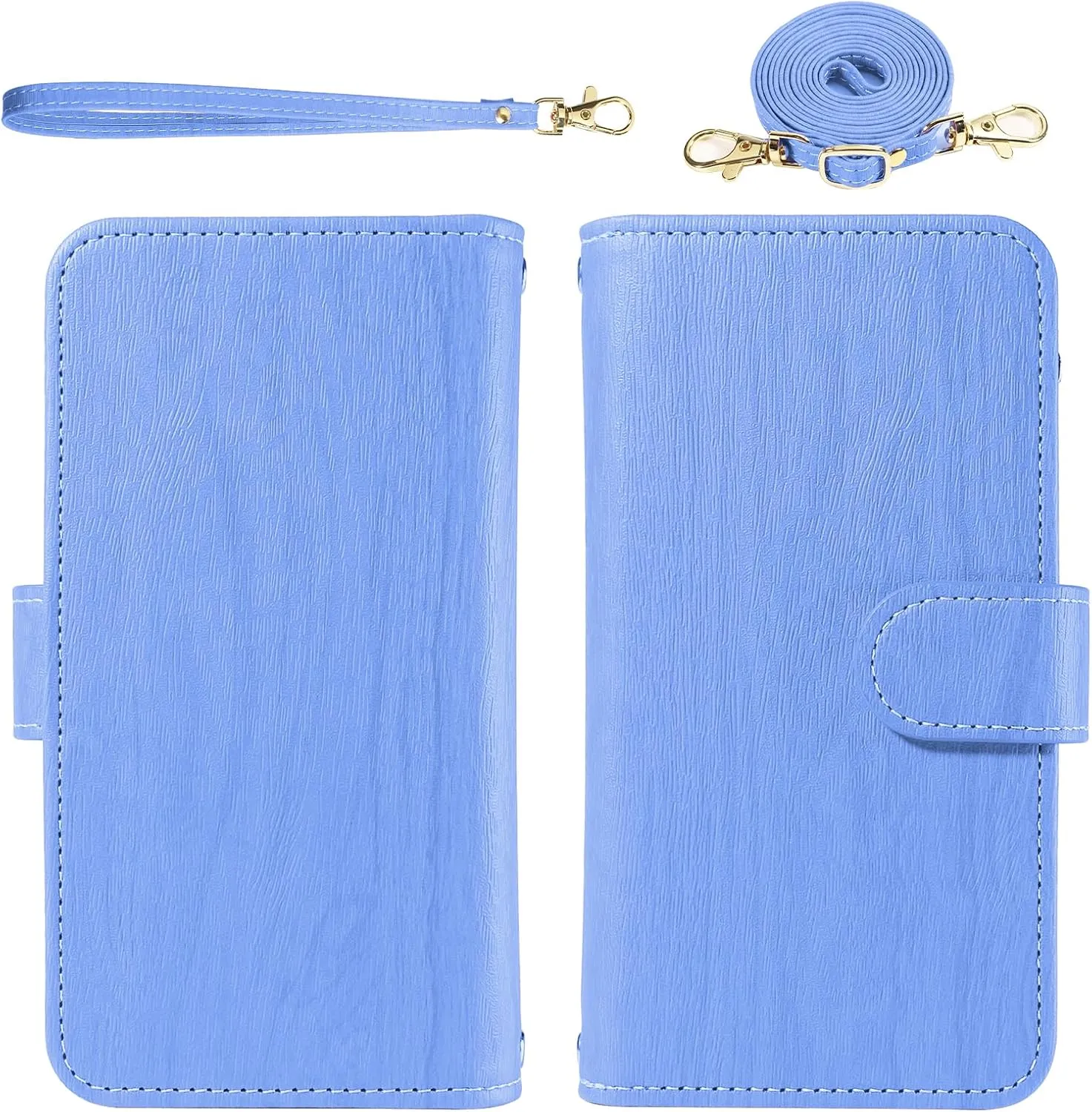 Asuwish Phone Case for iPhone 7/8/SE 2020/2022 Zipper Wallet Cell Cover with Screen Protector Strap Card Holder iPhone7 iPhone8 7s 8s i SE2020 SE2022 2/2nd/3/3rd Generation SE2 SE3 7SE 8SE Women Blue