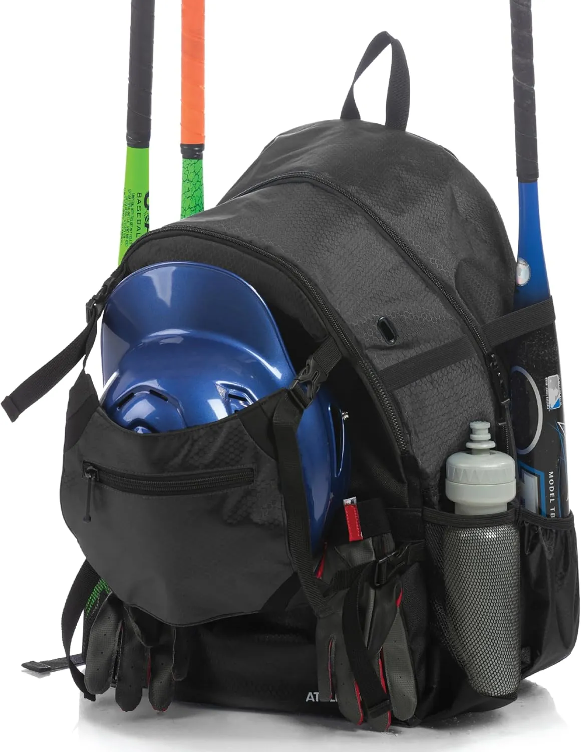 Athletico Advantage Baseball Bag - Baseball Backpack With External Helmet Holder for Baseball, T-Ball & Softball Equipment & Gear for Youth and Adults | Holds Bat, Helmet, Glove, Shoes