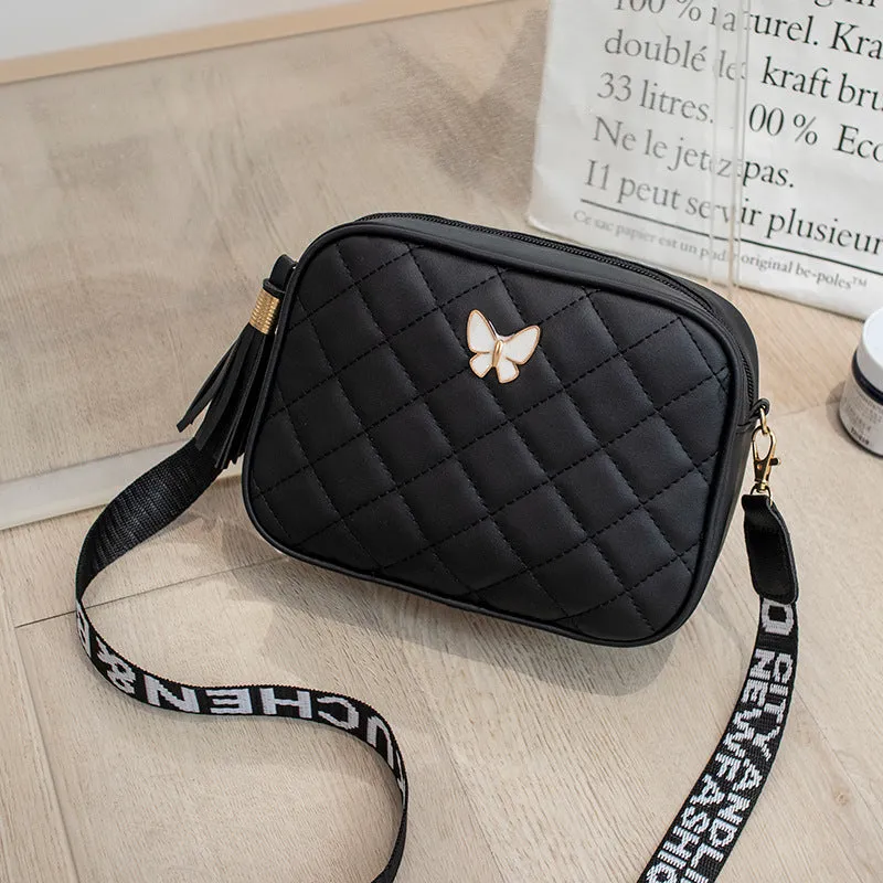 Attractive Women's Rhombus Tassel Fashion Bowknot Crossbody Bags