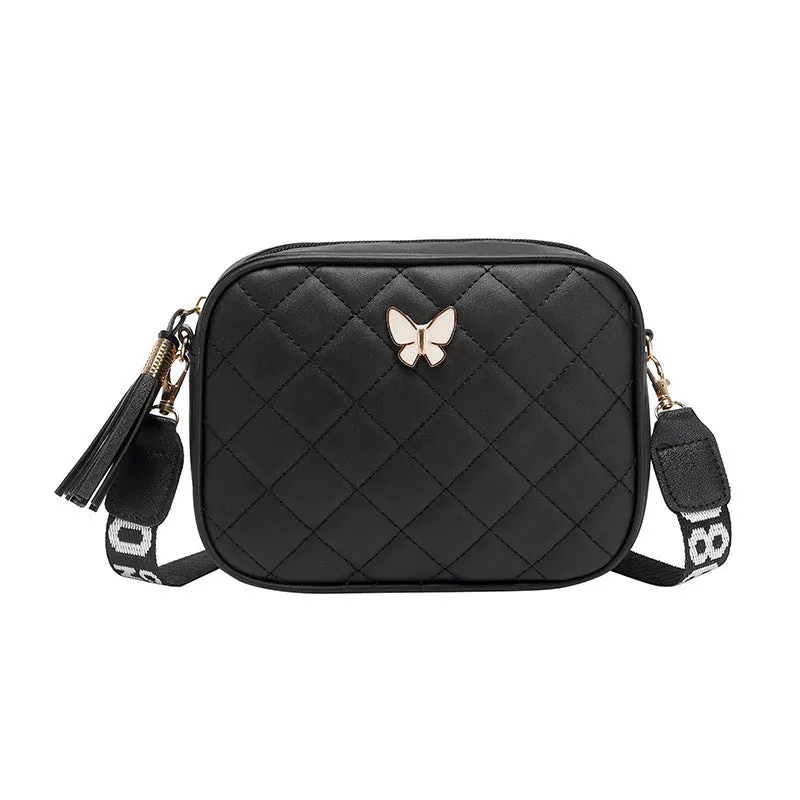Attractive Women's Rhombus Tassel Fashion Bowknot Crossbody Bags