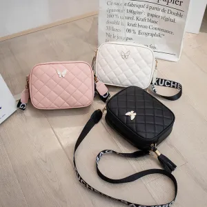 Attractive Women's Rhombus Tassel Fashion Bowknot Crossbody Bags