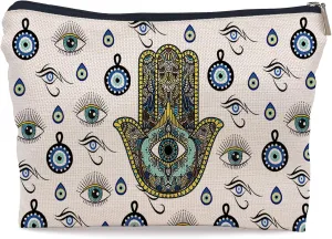 Ayxvt Evil Eye Makeup Bag - Witch Cosmetic Bags for Women, Evil Eye Gifts, Witch Gifts, Birthday Mothers Day Gifts for Women Mom