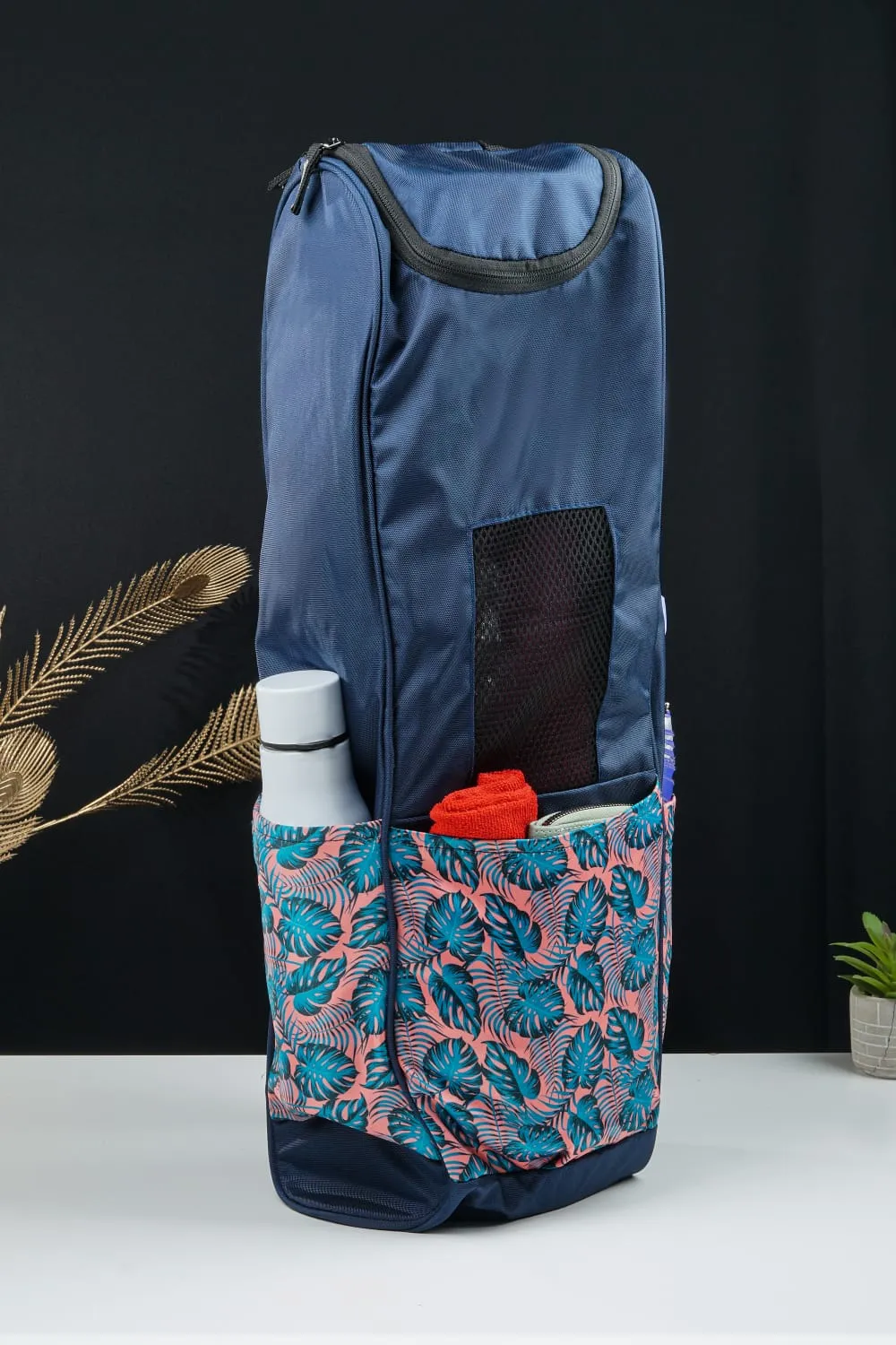 Azure Leaf Yoga Bag