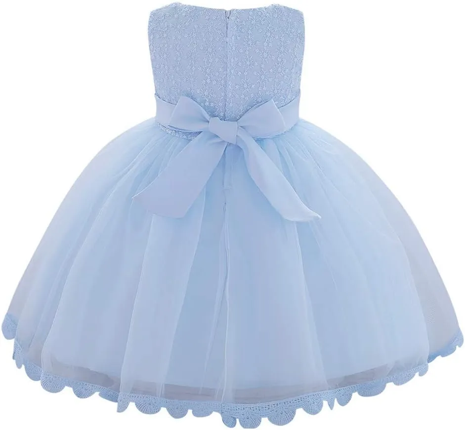 Baby Toddler Girl Tulle Tutu Dress Butterfly Flower Girl Wedding Formal Birthday Outfits Cake Smash Dresses
