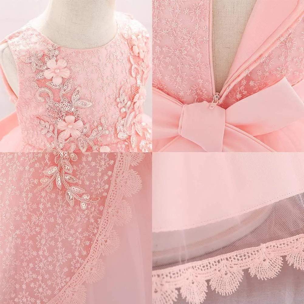Baby Toddler Girl Tulle Tutu Dress Butterfly Flower Girl Wedding Formal Birthday Outfits Cake Smash Dresses