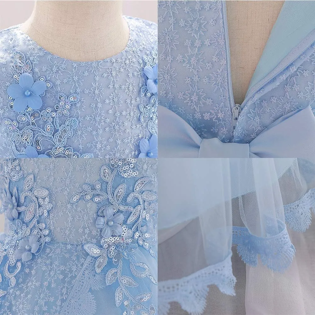 Baby Toddler Girl Tulle Tutu Dress Butterfly Flower Girl Wedding Formal Birthday Outfits Cake Smash Dresses