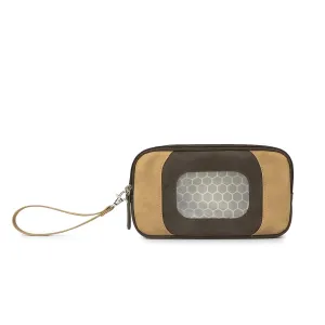 Baby Wet Wipe Pouch,Portable Baby Wet Wipes Dispenser Holder Travel Wet Wipes Bag Container Reusable Baby Wipe Case Carrying Pouch for Baby and Adult(Brown)